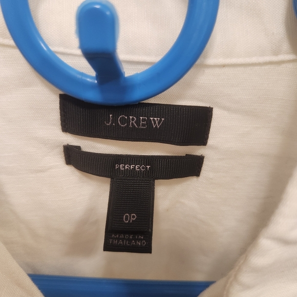 J. Crew linen/cotton blend shirt size 0P. Nwot - Picture 2 of 6
